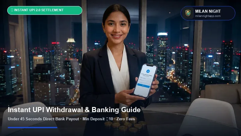 Milan Night Instant UPI Withdrawal & ₹100 INR Deposit Tutorial